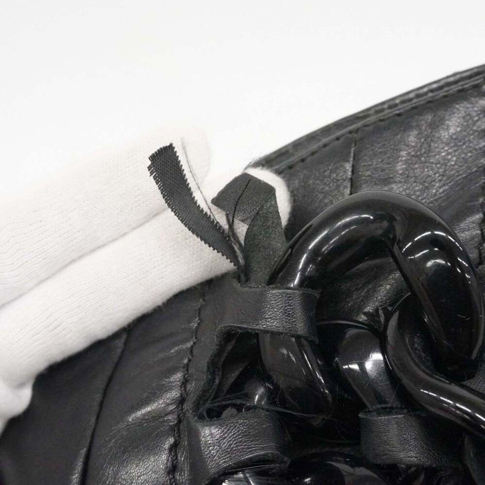 CHANEL Black Lambskin Leather Tote Bag - Picture 11 of 13